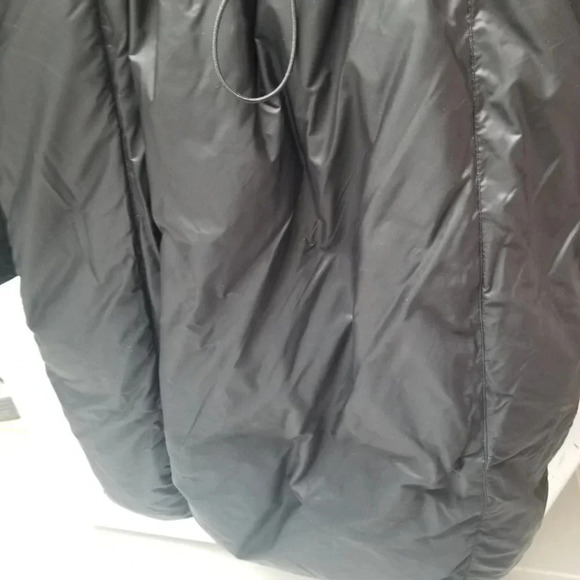 Zara Long Black Puffer  Coat Faux Fur Trim Hood XS - Picture 7 of 13